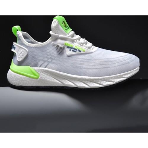 Mens running shoes light and breathable sneakers fashion breathable leisure elastic outdoor jogging leisure shoes vulcanized