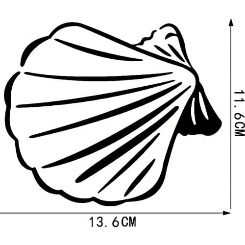 LLY-0662 Lovely Marine Organism Shell Modeling Decal PVC New Design Fashion Cool Style Top Quality Waterproof Car Stickers