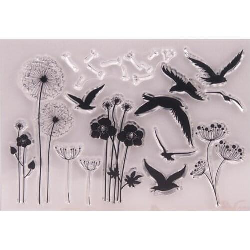 Dandelion Clear Silicone Seal Stamp For DIY Album Scrapbooking Photo Card Decor