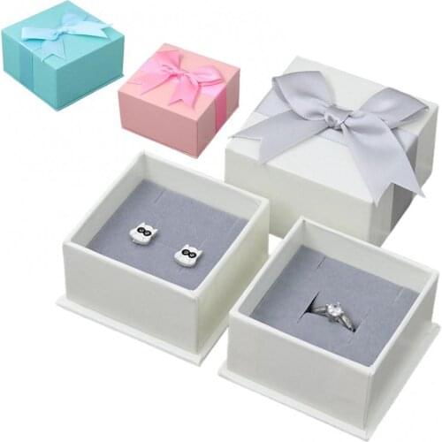 Portable Square Jewelry Box for Earring Necklace Ring Display Holder Case Jewelry Organizer Packaging Storage Box jewellery box