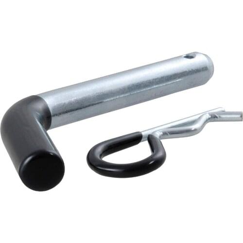 Trailer Hitch Pin & Clip with Vinyl-Coated Grip, 5/8-Inch Pin Diameter, Fits 2-Inch Receiver
