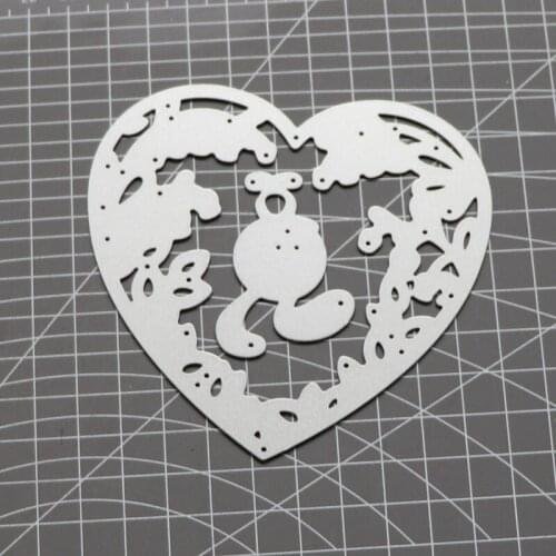 Heart Frame Animal Rabbit Daffodil Metal Steel Frames Cutting Dies DIY Scrapbooking Photo Album Embossing Paper Cards