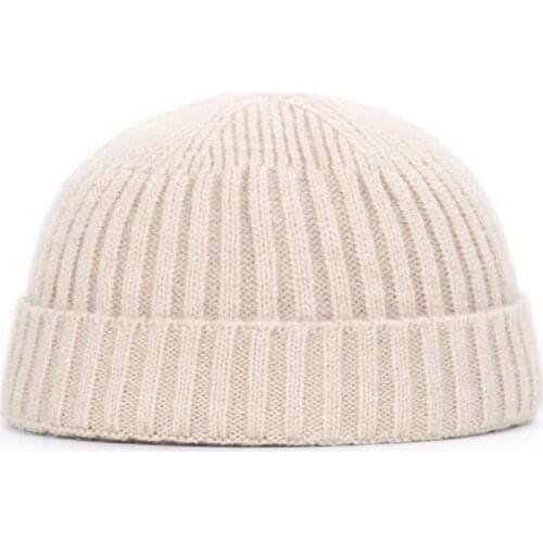 Wool short beanie outdoor sports warm woolen winter hat streetwear hip hop knitted skullies beanie men ski cap dropshipping