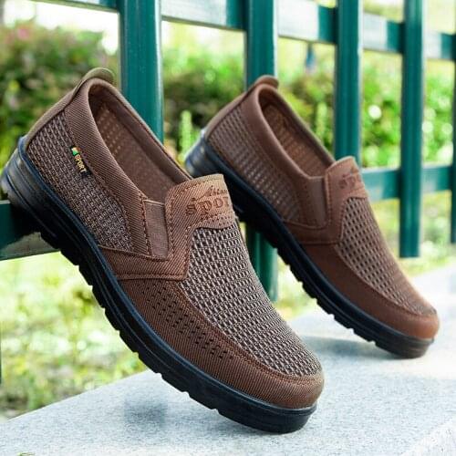 Knitted Mens Casual Shoes Without Shoelaces, Comfortable and Lazy Summer Style Mens Shoes and Moccasin Shoes 38-48 New 2021