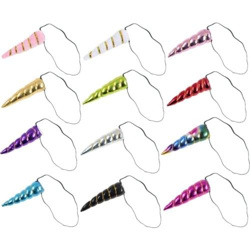 Yundfly Unicorn Horn Headbands for Baby Kids Girls Birthday Gift Party Supplies Halloween Cosplay Costume Photography Props