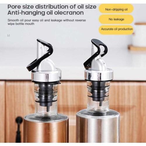 1pc Multifunctional Automatic Flip Bottle Stopper Olive Oil Sprayer Liquor Dispenser Wine Pourers Flip Top Stopper Kitchen Tools