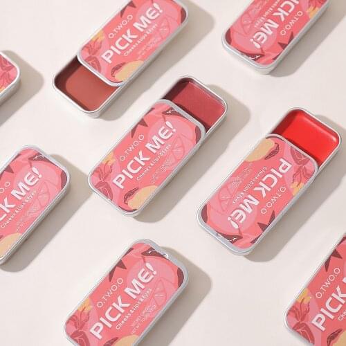 3 IN 1 Lipstick Blush Multifunctional Makeup Palette for Face Eyeshadow Lightweight Matte Lip Tint Natural Face Blush Lip Gloss