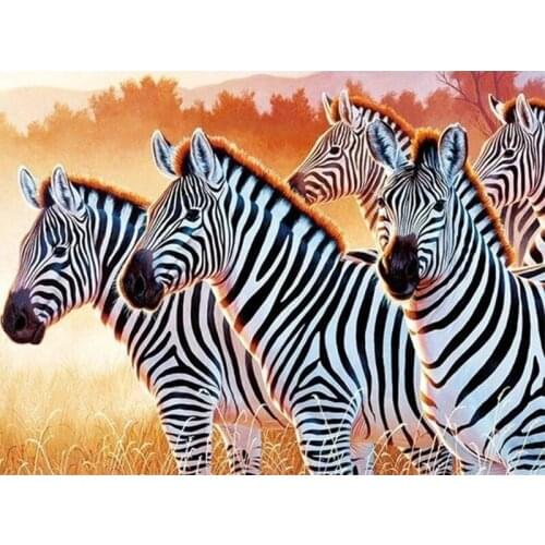 5d Diy Diamond Painting Animal Zebra Crystal Diamond Painting Needlework Kits For Embroidery Cross Stitch Mosaic Kit