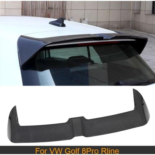 ABS Carbon Look / Gloss Black Car Rear Roof Spoiler Wing for Volkswagen Golf 8Pro MK8 2021 Rear Trunk Roof Lip Wing Spoilers