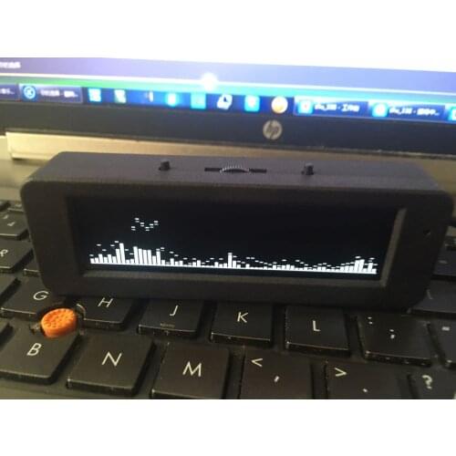 Black shell 3.12" OLED Music Spectrum Display Analyzer Audio Level Indicator rhythm VU METER