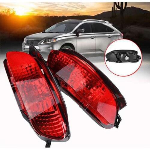 Car Rear Bumper Fog Light Parking Warning Light Reflector Tail Lights for Lexus RX300 RX330 RX350 2003-2008