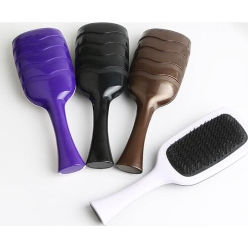 Beauty Dark Queen Wave Massage Hair Comb Anti-Knot Hair Brush Women Haircare Scalp Styling Hot Comb Maintain Hair Curl Barber