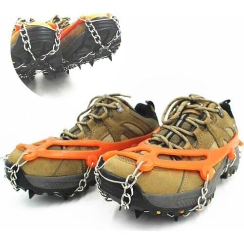 8 Teeth Ice Crampons Hiking Climbing winter Walk Outdoor Sports Mountaineering Steel Slip Covers Men Spike Shoes