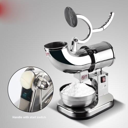 High Power Electric Ice Shaver Crusher Chopper Automatic Smoothie Maker Blender Machine For Coffee Shop