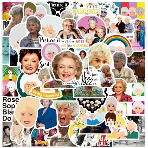 10/50PCS Classic Comedy 80s Funny TV Series Golden Girls Stickers To DIY Suitcase Laptop Notebook Stationery Graffiti Sticker