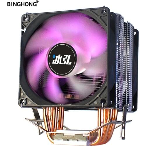 Cpu Fan cooler RGB 90mm 4pin Pwm 4 Copper tube For Intel LGA 775 1150 1151 1155 1156 1356 1366 And FM1 FM2+ AM2+ AM3+ Pc cooling