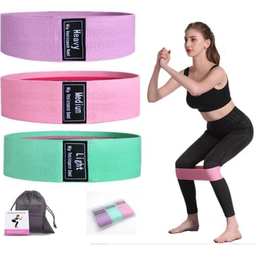 Unisex Booty Band Hip Circle Loop Resistance Band Workout Exercise for Legs Thigh Glute Butt Squat Bands Non-slip 3 Pcs Belts