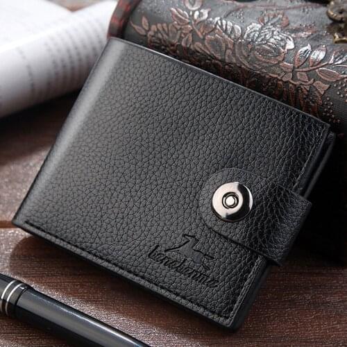 Fashion Mens Solid Color Long Leather Retro Vintage Style Card Bag Wallet кошелек женский purse кошельки mini walllets women
