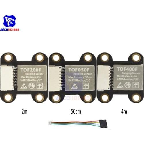 Diymore Laser Distance Sensor Module TOF050F / TOF0200F / TOF0400F MODBUS IIC Serial Port Output for Arduino Drone Robot Vehicle