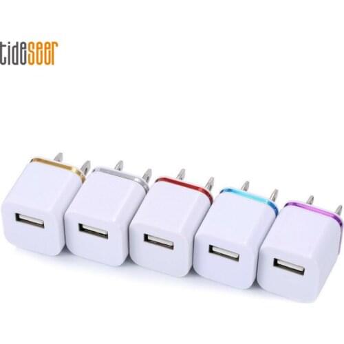 5V 1A US AC Home Travel Wall Charger Plug Power Adapter For iPhone 11 X iPad Samsung S8 S10 Xiaomi HTC Android Phone 1000pcs