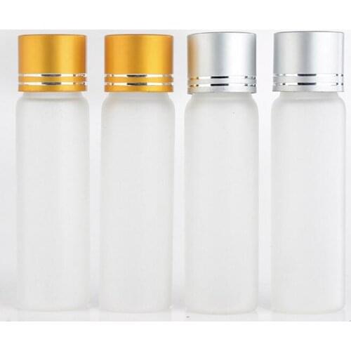 Wholesale High Grade 20ML Mini Cute Frosted Glass Perfume Bottle With Cap Empty Cosmetic Case For Traveler