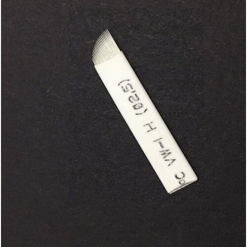 50Pcs 0.18mm Permanent Makeup Eyebrow Flex 21 Pins Tattoo Needles Blade For 3D Microblading lamina blade Agulhas Tebori