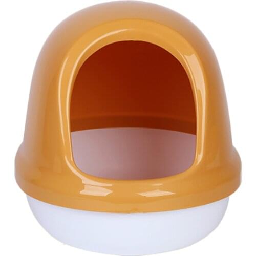 Semi-closed simple cat litter box anti-splash cats toilet easy to disassemble pets household cleaning supplies