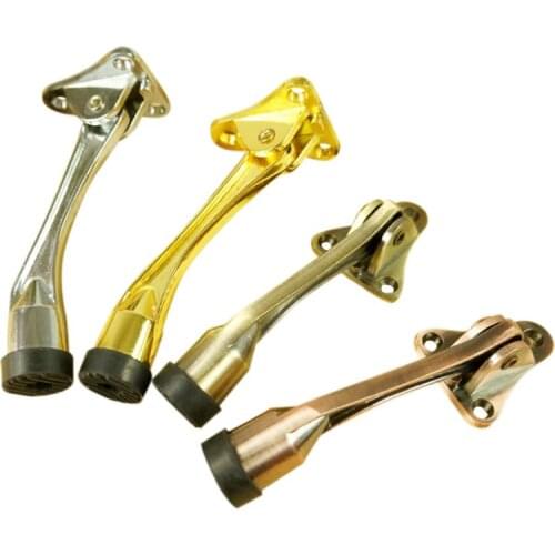 Horseshoe Long Arm Door Kick Stopper Powerful Strong Holder Catch Door Stop for Bedroom Home Bathroom Kitchen Door Accessories