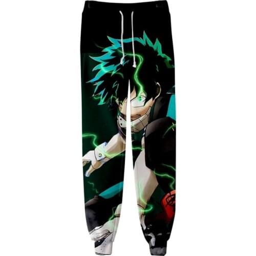 Hot sale 3D Print My Hero Academia Sport pants Fitness Pants Men Women Joggers Spring Autumn Casual Sweatpants Elastic Trousers