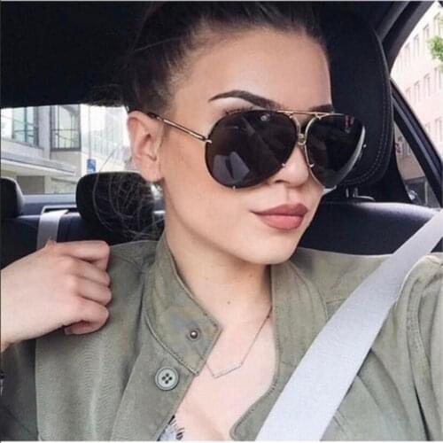 21 Colors Sunglasses Women Men Silver Mirror Oversized Metal Luxury Brand Sunglasses Female Big Coating Driving Shades Eyewear