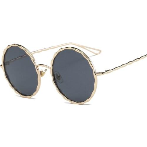 Pink Round Sunglasses Women Twist Frame Pink Mirror Sun Glasses Circle Lens Eyeglasses Retro Sun Glasses