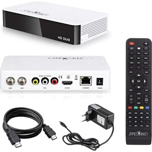 James Donkey 2K HD Linux Enigma2 Satellite Receiver Twin DVB-S2 Receiver with 2*DVB-S2 Tuner, HDTV, 1080p, H.265, PVR, HDR