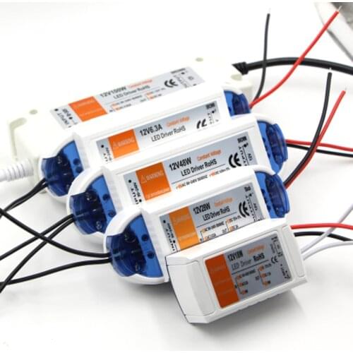 DC12V 18W 36W 72W 100W Lighting Transformers High Quality LED Driver for LED Strip Lights 12V Power Supply Adapter