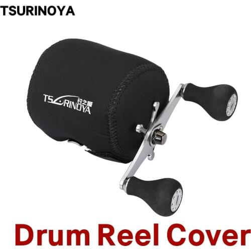 Tsurinoya Fishing Reel Bag 70x70x80mm Round Drum Reel Cover Casing Drum Wheel Cover Bolsa De Pesca Bag For Fishing Peche
