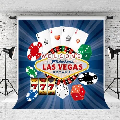 VinylBDS 10x10ft Las Vegas Photography Backdrops Casino Photo Studio Backgrounds Poker Picture Backgrounds For Photos