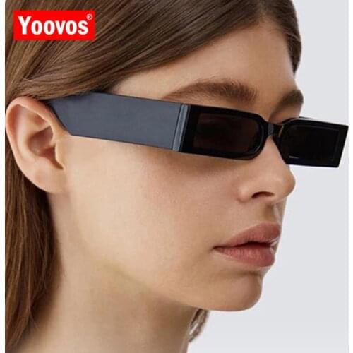Yoovos 2021 Sunglasses Women Small Frame Men Sunglasses Retro Mirror Sun Glasses High Quality Square Lunette De Soleil Homme