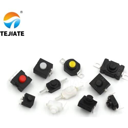 10PCS 20F/28A/808AD/1303A/1602AB/1604B/1802A/-H9.5 Key-switch 1208YD Flashlight Switch Self-lock/Paster/Plug-in Type Power Unit