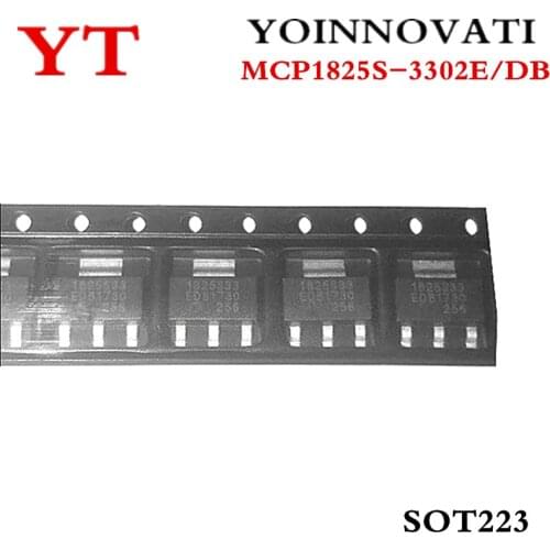 10pcs/lot MCP1825S-3302E/DB MCP1825S-3302E MCP1825S 1825S-3302 1825 SOT223 IC Best quality