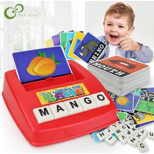 113Pcs/Set English Literacy Card Typewriter Desktop Game Early Kid Education Toys Alphabet Letters Card Literacy Learn gift ZXH