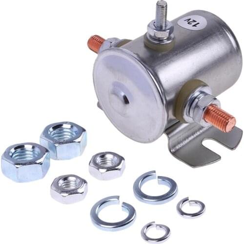 12V Boats Relays 200A 3-Terminal Solenoid Relay 200A 3-Terminal Continuous Duty Solenoid Relay For Golf Carts Winch Marine