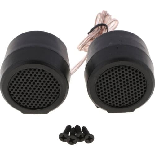 2x 40mm Titanium Dome Premium Component Car Tweeter Speaker System
