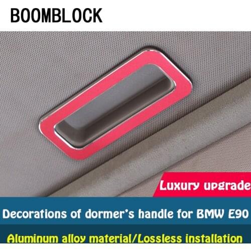 Aluminum Alloy Car Interior Stickers For 3 Series BMW E90 E91 E92 E93 Sunroof Handle Dormer Panel Trim Frame Covers Accessories