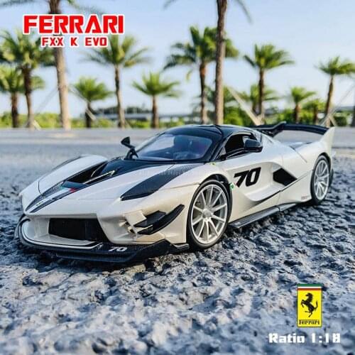 Bburago 1:18 Ferrari FX-XK car manufacturer authorized simulation alloy car model crafts decoration collection toy tools
