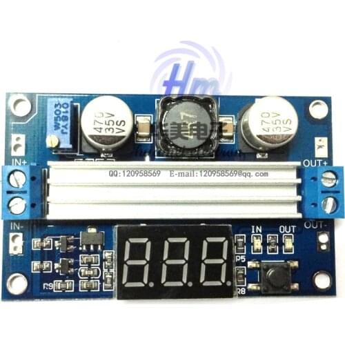 Free shipping!(1PCS) DC DC-DC 3~35V to 3.5~35V LTC1871 Booster step up Step-up module Converter Regulated Power Supply+VoltMeter