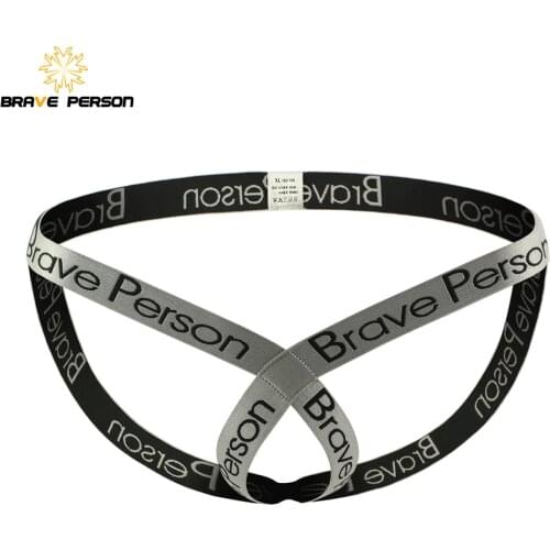 Brand BRAVE PERSON Men Jockstrap Thongs Gay Underwear Jock Strap Men Sexy Thong Tangas G String New