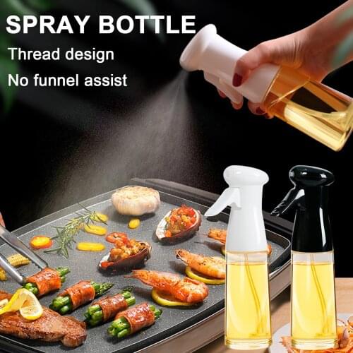 250ml Oil Spray Bottle Kitchen Oil Bottle Cooking Baking Accessories Vinegar Mist Sprayer Barbecue Spray Bottle Cooking BBQ Tool