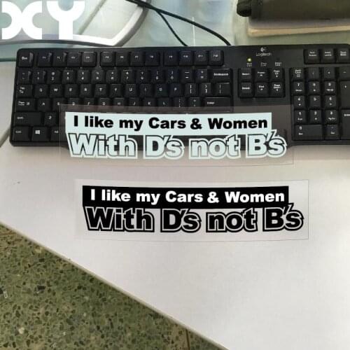 Car styling Reflective Type car stickers High Quality motorcycle Stickers Decals I like my cars Waterproof Bumper Car Sticker