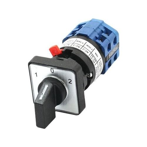 660V 10A 3-Position 2Phase Electric Welding Machinery Changeover Switch LW28-10/2C