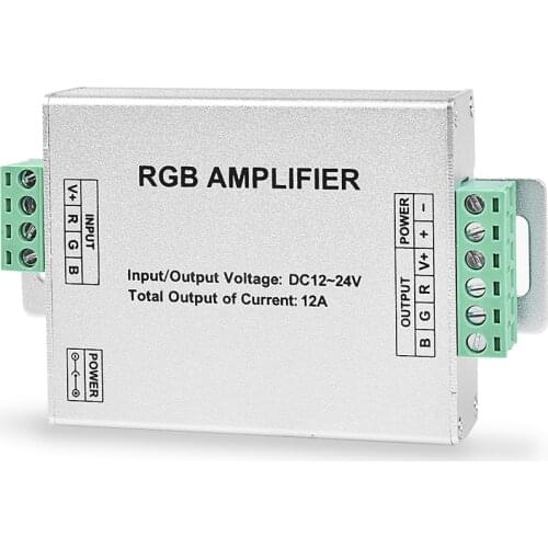 DC12V-DC24V 12A RGB LED Amplifier for LED Strip