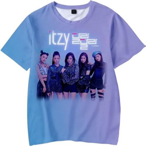 ITZY 3D Printed Children T-shirts Fashion Summer Short Sleeve Tshirt 2019 Hot Sale Kids Casual Streetwear Clothes